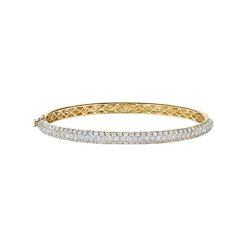 Moonlight Medium Pave Diamond Bangle