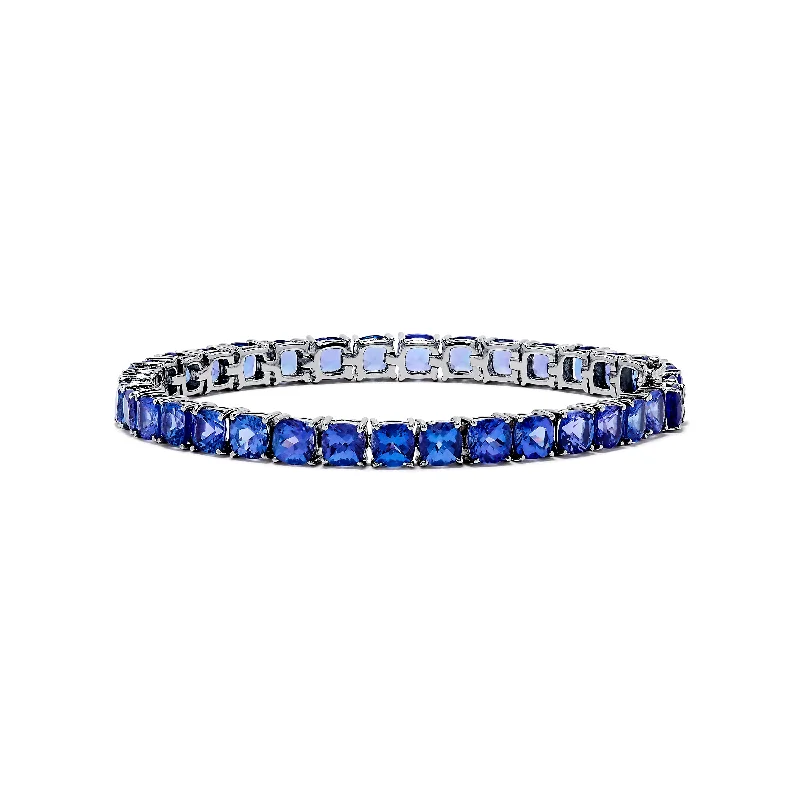 Nahla Siri Sterling Silver Tanzanite Tennis Bracelet