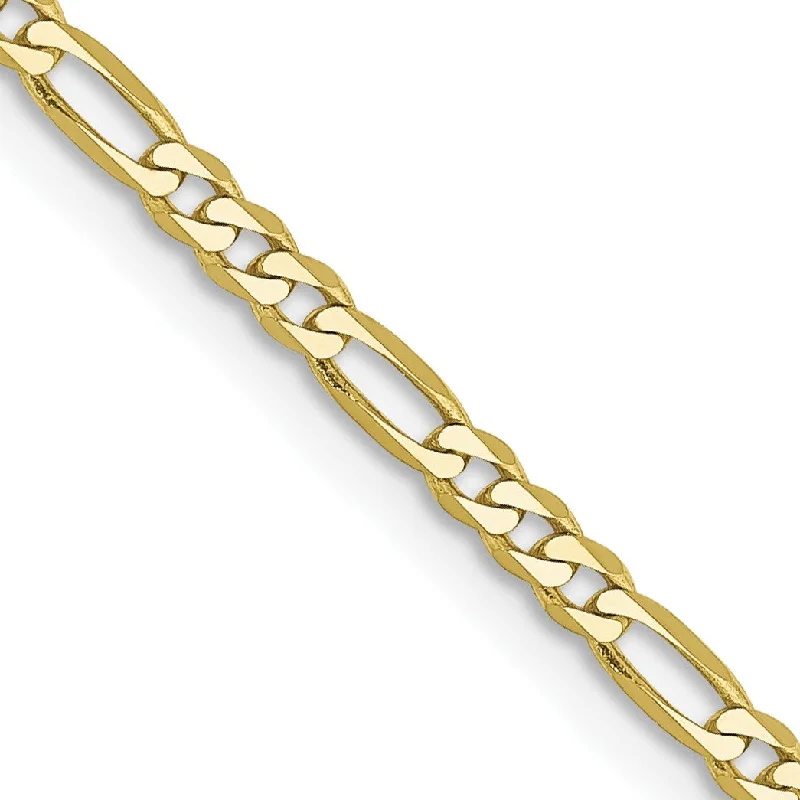 10KT Yellow Gold 16-inch 2.2MM Lobster Clasp Figaro Chain