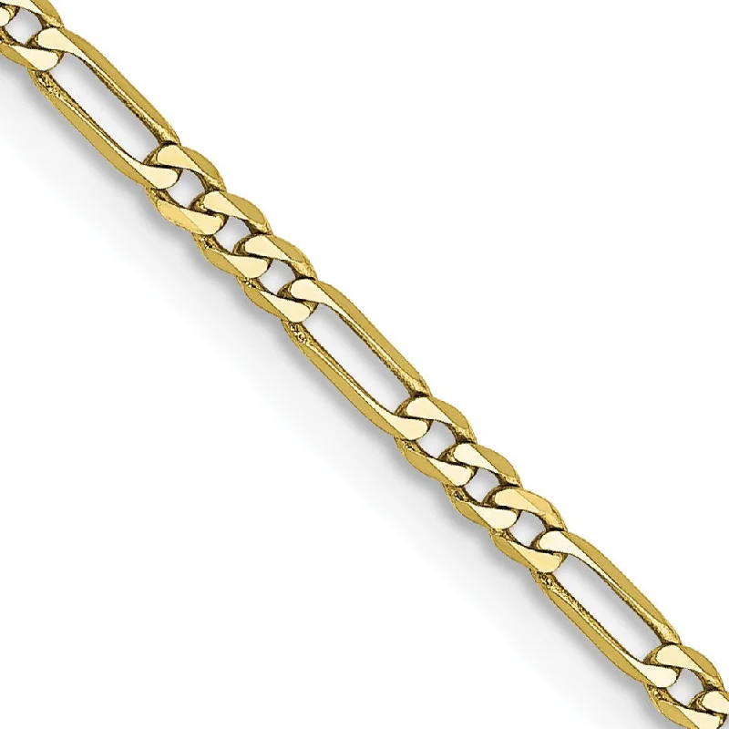 10KT Yellow Gold 22-inch 1.75MM Lobster Clasp Figaro Chain