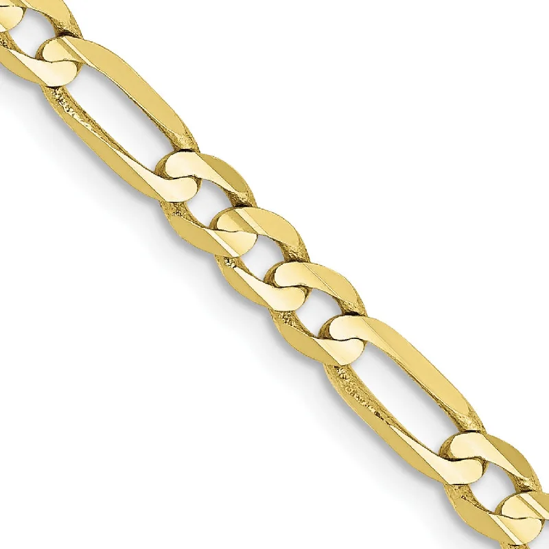 10KT Yellow Gold 22-inch 4MM Figaro Chain