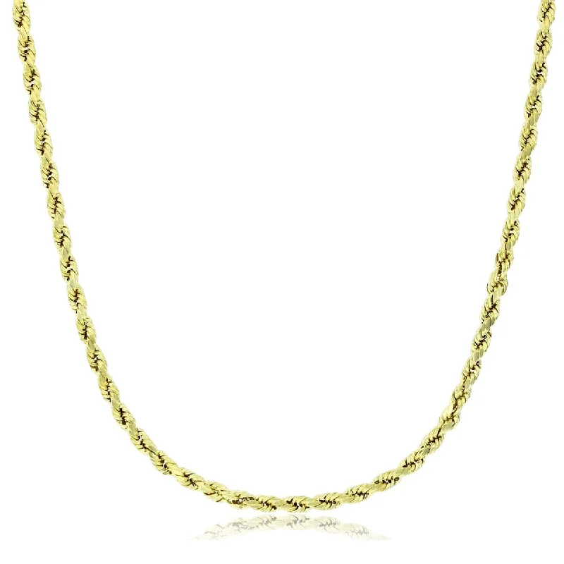 14KT Yellow Gold 18-inch 3MM Rope Chain