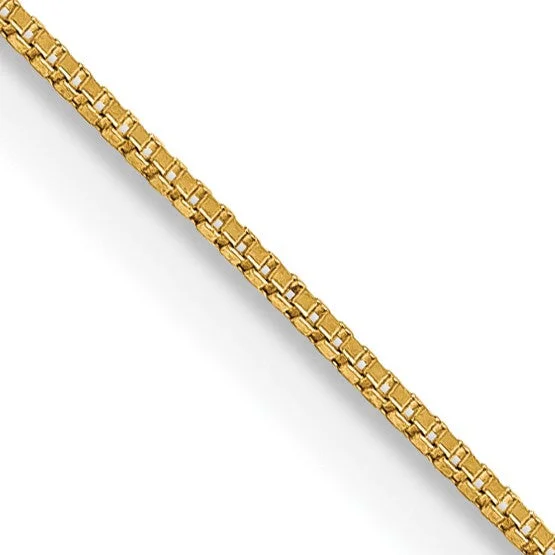 14KT Yellow Gold 18-inch 0.5MM Box Pendant Chain