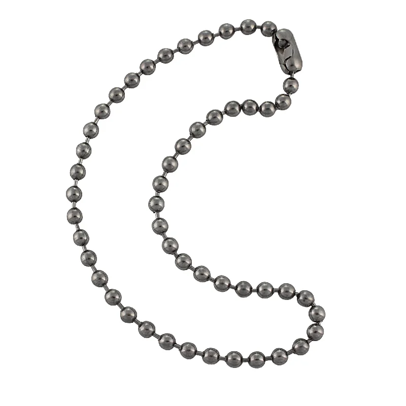 6.3mm Large Steel Ball Chain Mens Necklace