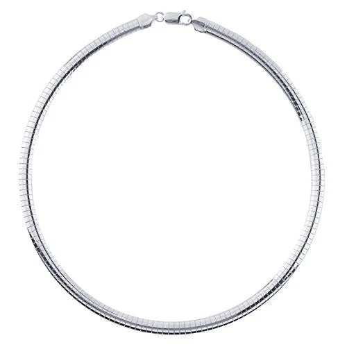 6mm Sterling Silver Omega Necklace Chain