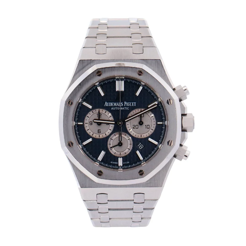 Audemars Piguet Royal Oak Stainless Steel 41mm Blue Chronograph Dial Watch Reference# 26331ST.OO.1220ST.01