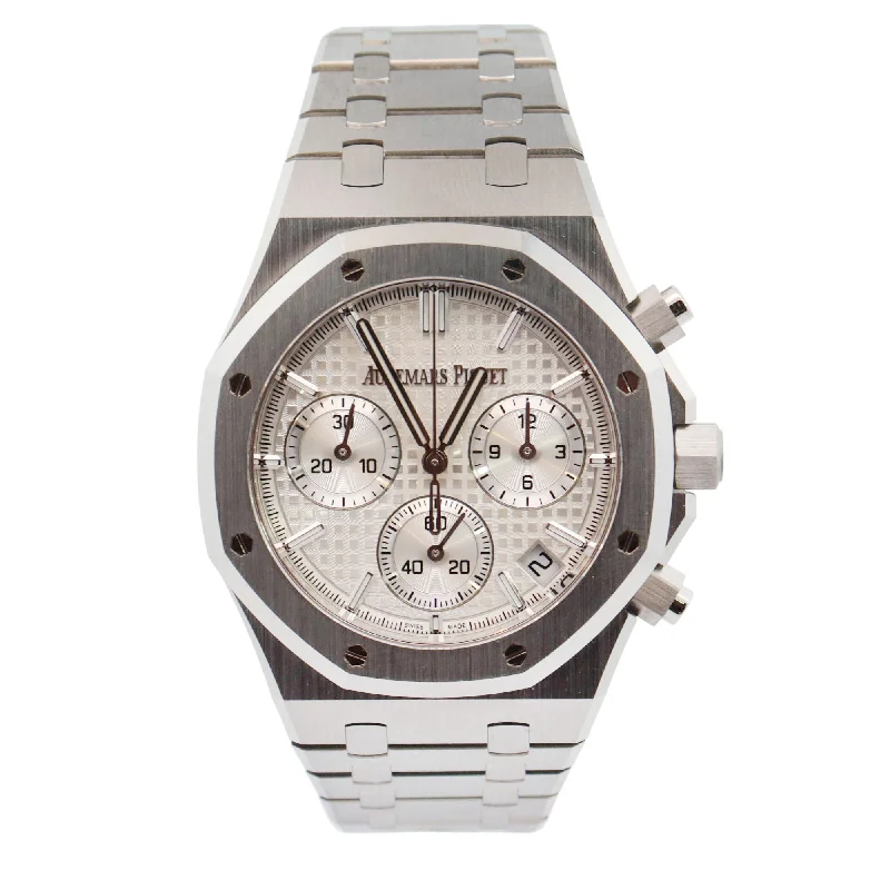 Audemars Piguet Royal Oak Stainless Steel 41mm White Chronograph Dial Watch Reference# 26240ST.OO.1320ST.07