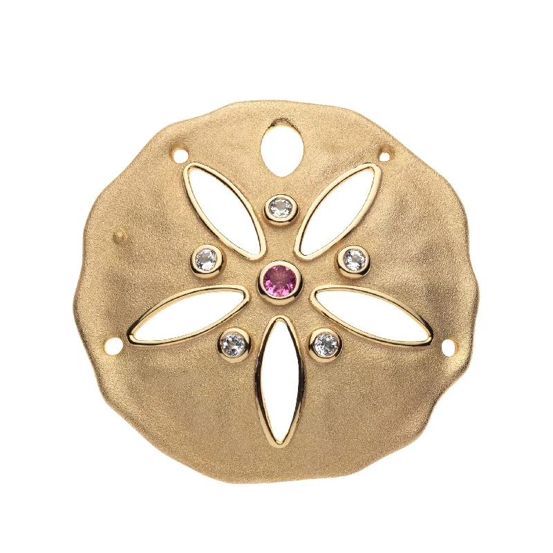 Jane Win STRONG Sand Dollar Pendant Necklace