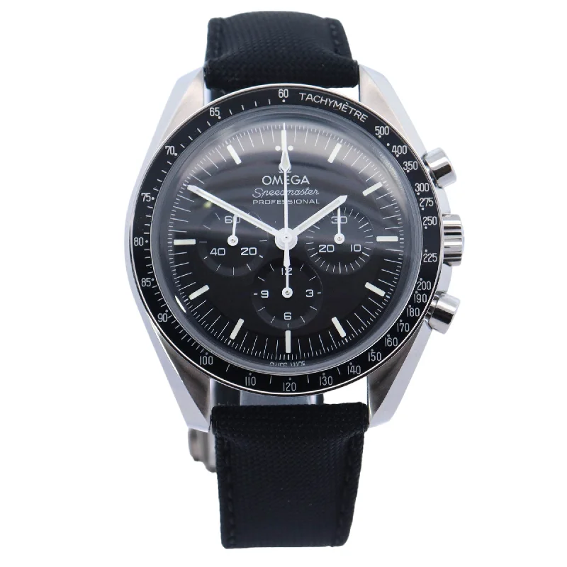 Omega Speedmaster Professional Moonswatch Stainless Steel 42mm Black Chronograph Dial Watch Reference# 310.32.42.50.01.001