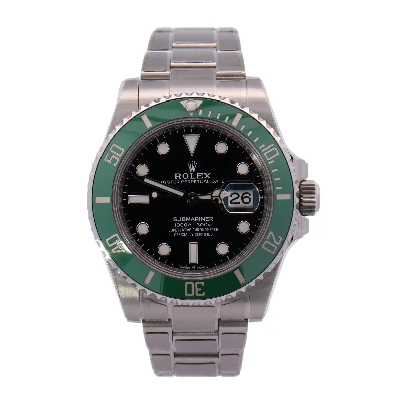 Rolex Submariner "Starbucks" 41mm Stainless Steel Black Dot Dial Watch Reference# 126610LV