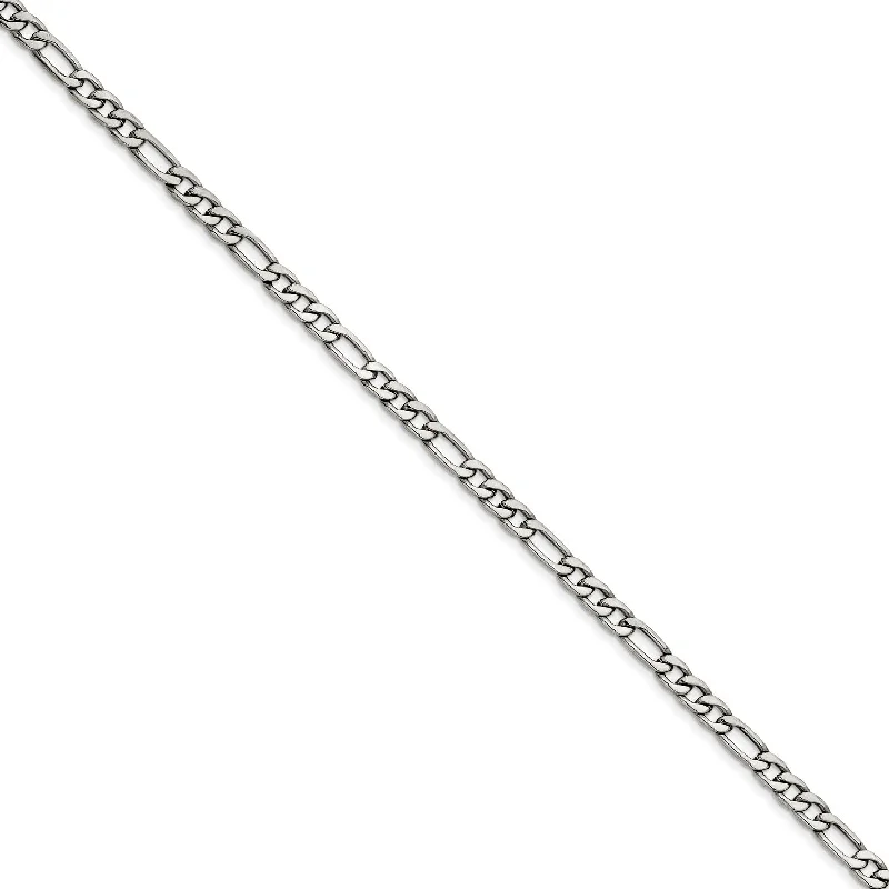 Stainless Steel 6.30mm 22in Figaro Chain