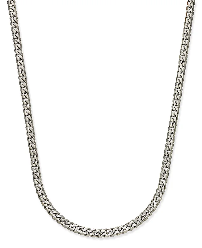 Sutton Men's Stainless Steel Silver Necklace