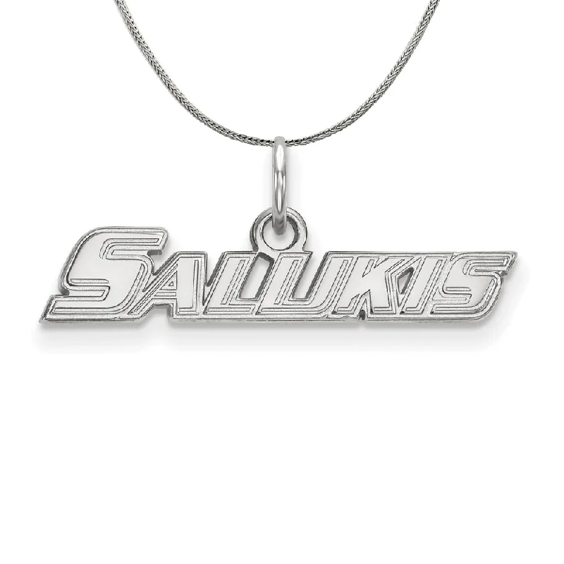 Sterling Silver Southern Illinois U. XS (Tiny) Pendant Necklace