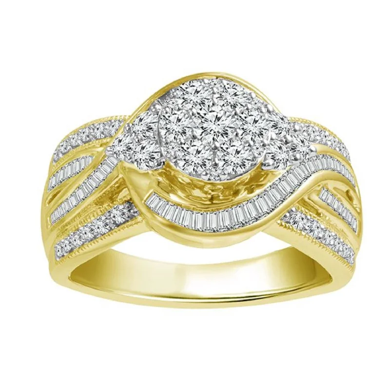 1 CTW Diamond Ring in 10KT Yellow Gold