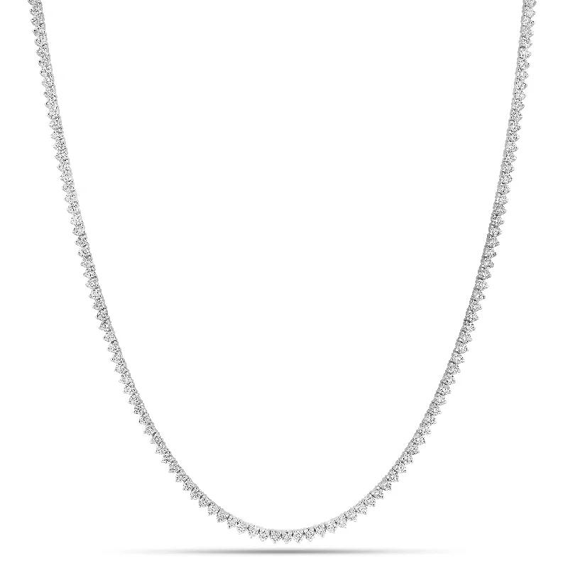 7.61 ct Diamond Tennis Necklace