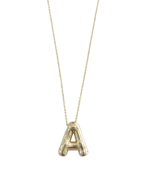 Bubble Initial Necklace