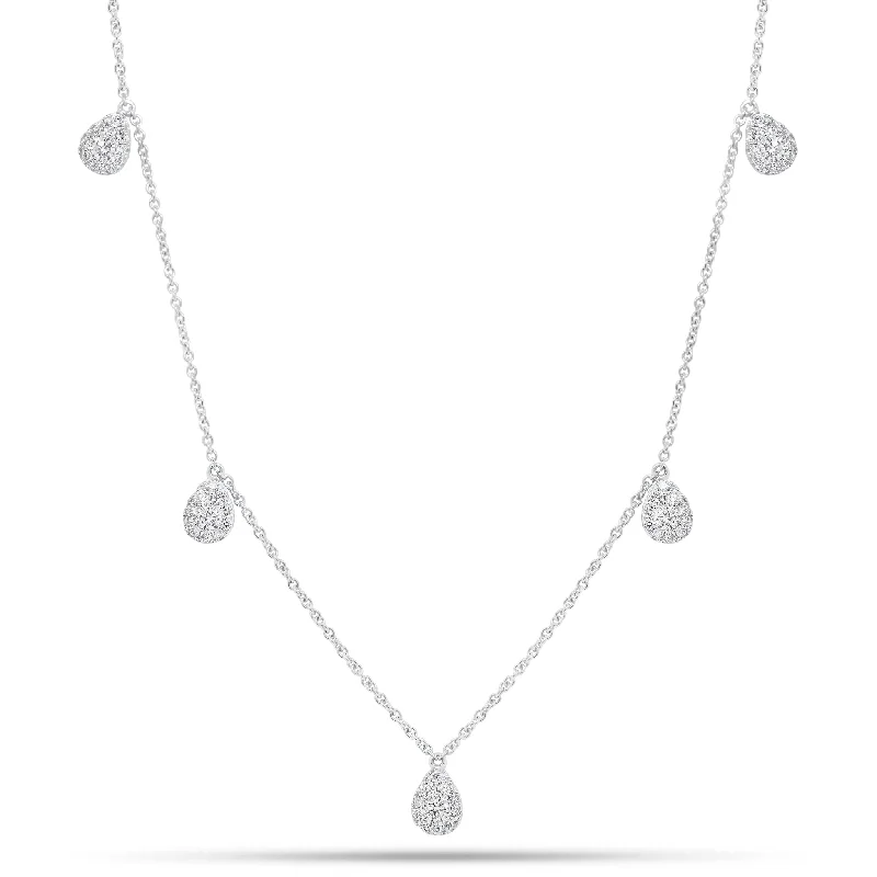 Diamond Teardrops Necklace