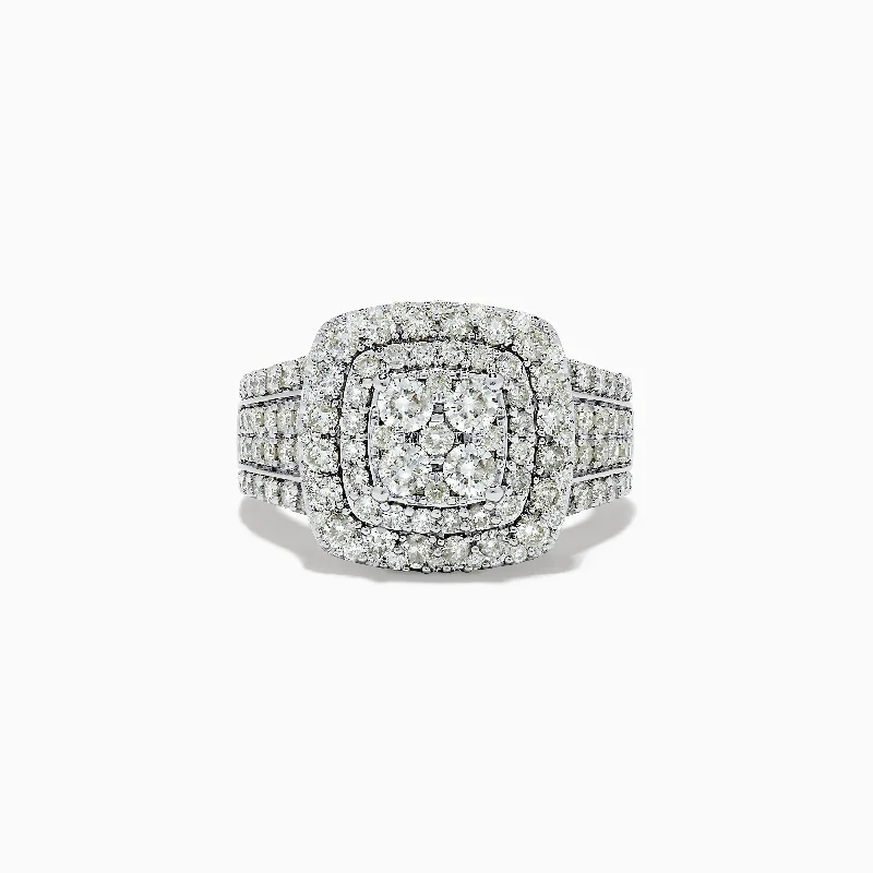 Bouquet 14K White Gold Diamond Ring 1.96 TCW