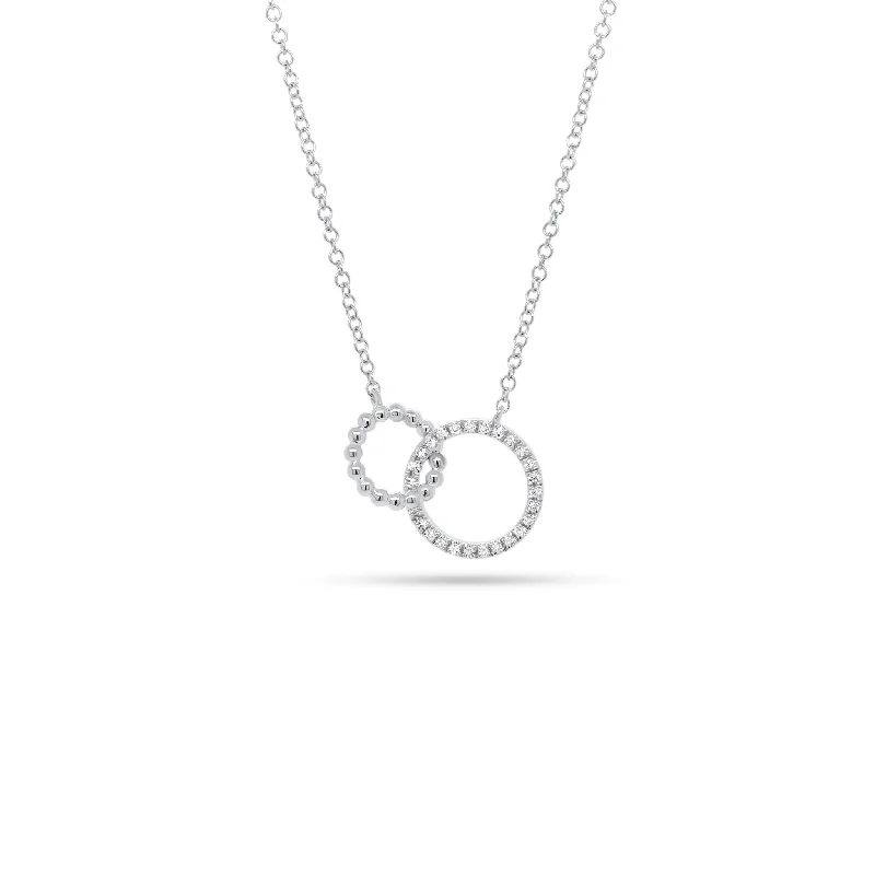 Diamond Interlocking Circle Necklace