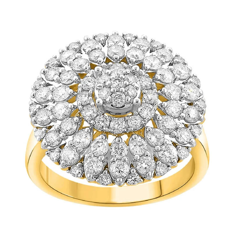 Red Hot Deal 1-3/4 CTW Diamond Ring in 10KT Yellow Gold