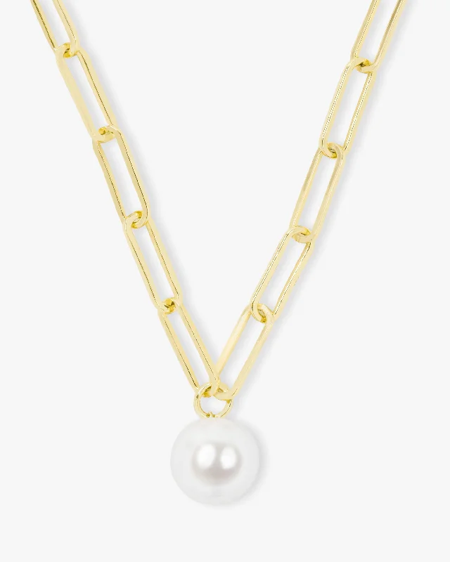 Samantha Pearl Necklace - Gold