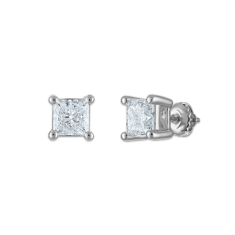 EcoLove 2 CTW Lab Grown Diamond Stud Earrings in 10KT White Gold