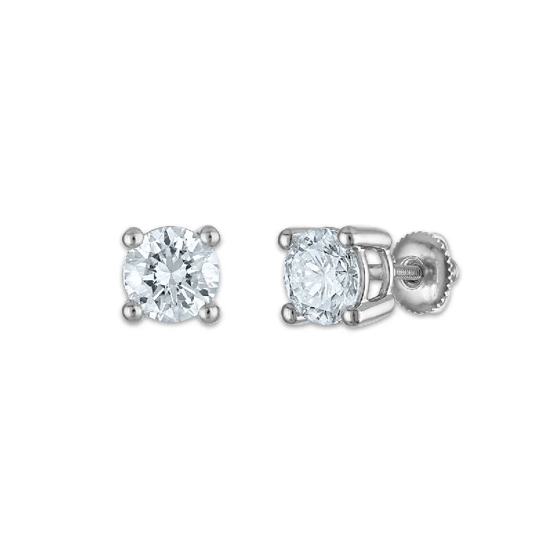 EcoLove 3 CTW Lab Grown Diamond Stud Earrings in 10KT White Gold