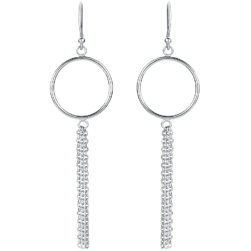 Sterling Silver Tassel Drop Earrings