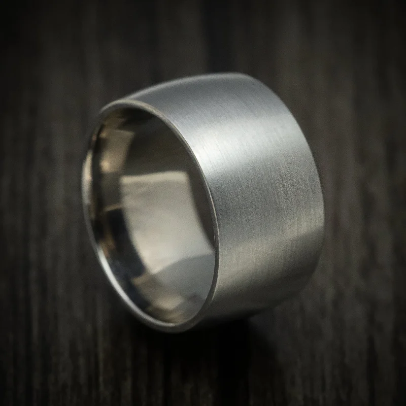 Titanium Wide Classic Style Men's Ring Custom Made Band