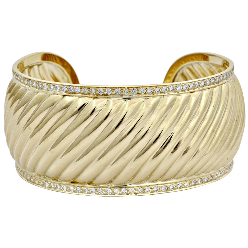 Cuff Bangle-Diamond