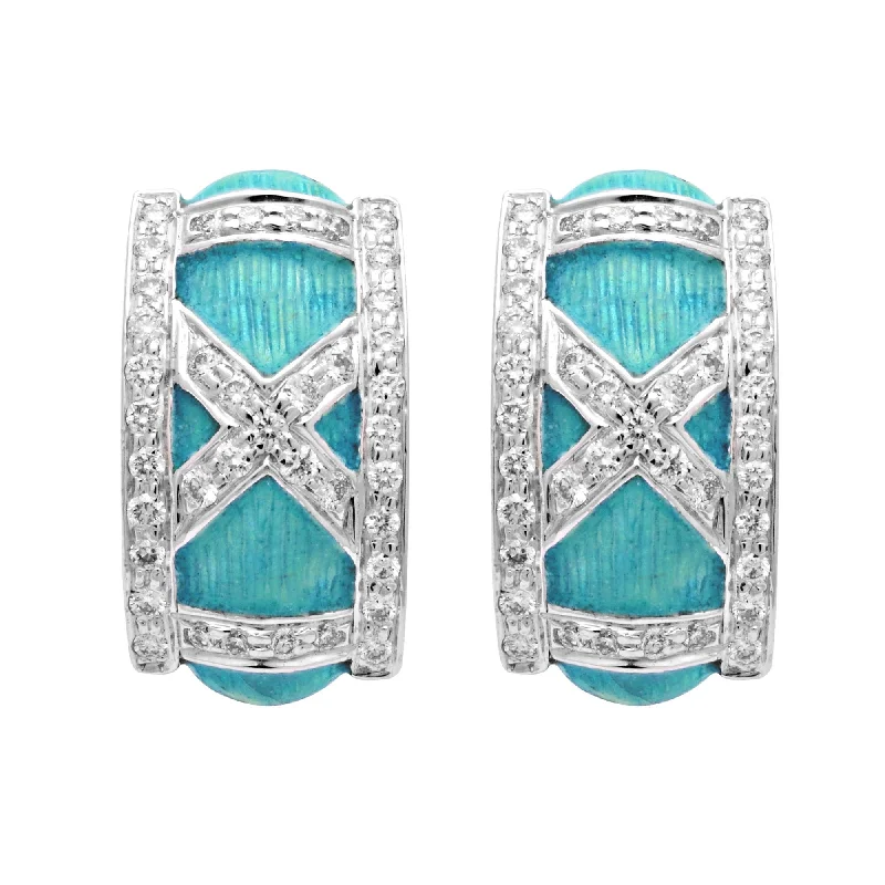 Earrings-Diamond (Enamel)