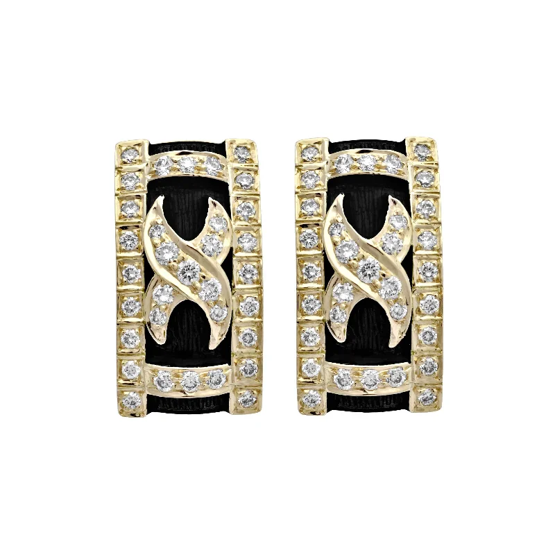 Earrings-Diamond (Enamel)